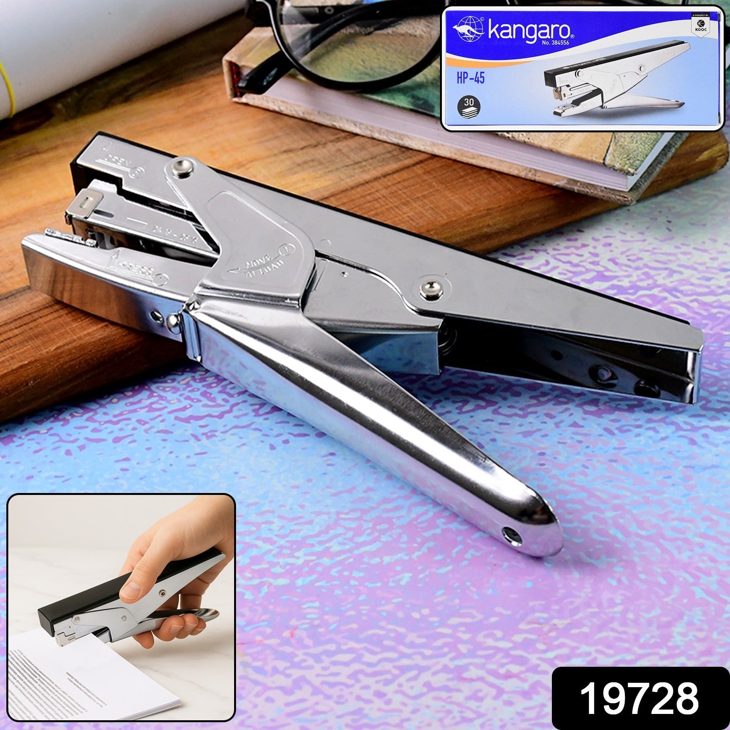 Kangaro HP-45 Heavy Duty Plier Stapler with Metal Body Kangaro HP-45 Heavy Duty Plier Stapler with Metal Body